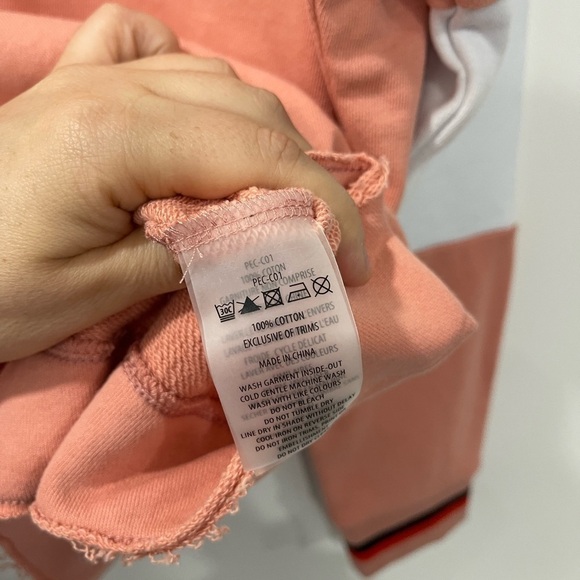 P.E Nation Ali Boxer Sweat Sweatshirt Pink Pale Size Medium New Athleisure - Picture 7 of 7